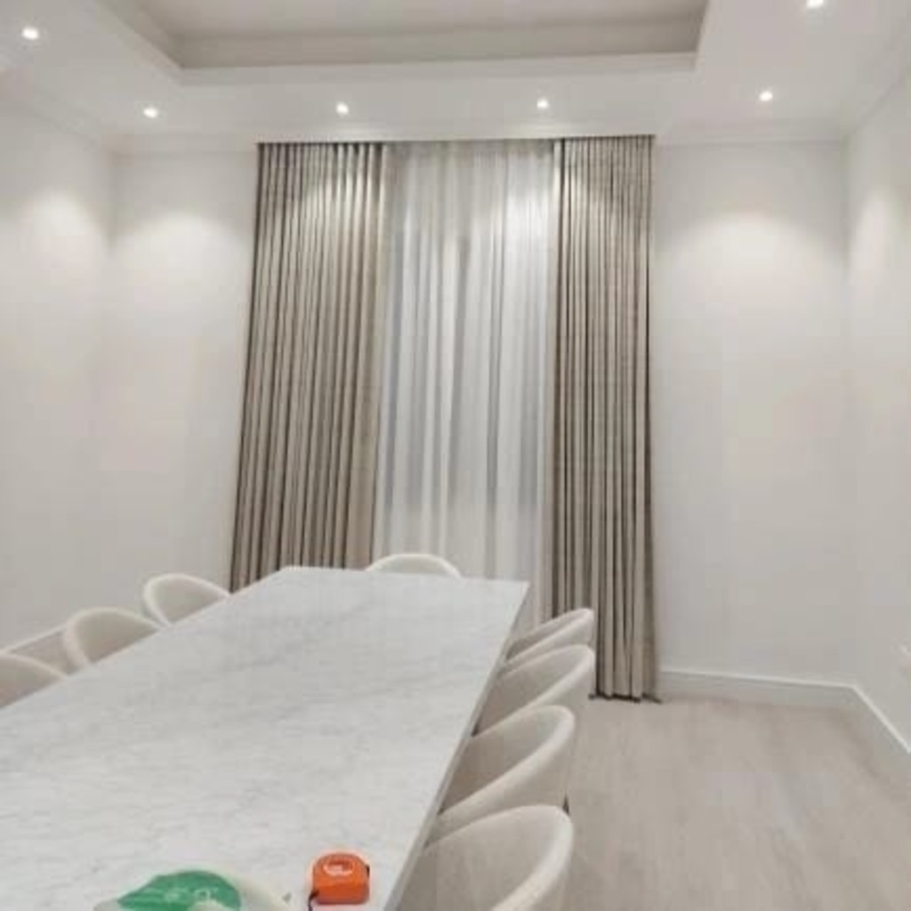 white chiffon curtain