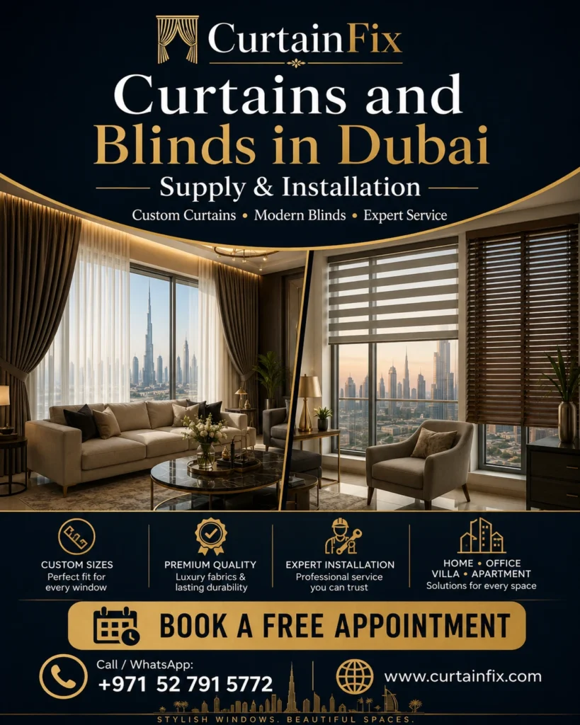 curtain supply dubai
